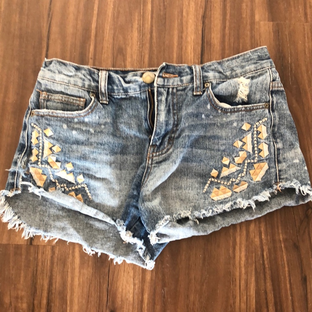 Free People jean shorts